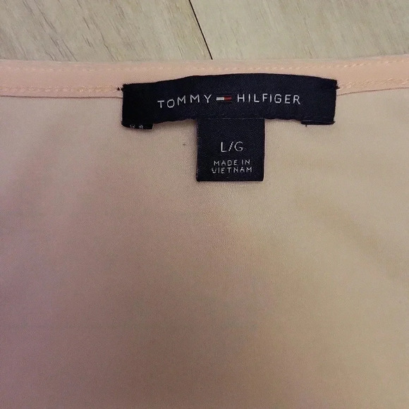 Tommy Hilfiger Pink‎ Tank White Crocheted Flowers Womens Size Large - Picture 4 of 6